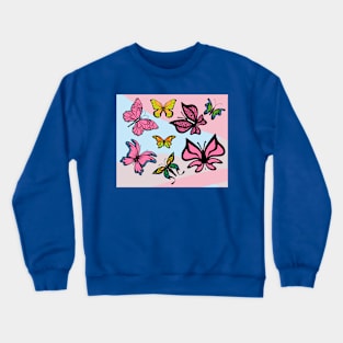 Beautiful Colorful Butterflies Crewneck Sweatshirt